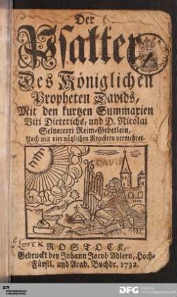 Der Psalter Des Königlichen Propheten Davids