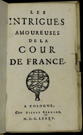 Les Intrigues Amoureuses De La Cour De France