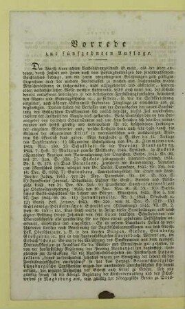 Vorrede zur fünfzehnten Auflage