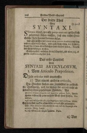 Der dritte Theil Vom Syntaxi.