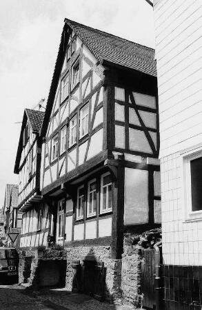 Wohnhaus, Fachwerk; Gelnhausen, Untere Haitzer Gasse 26