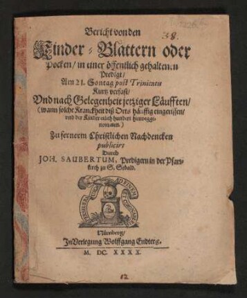 Perseuerausq[ue] Ad Finem Et Coronaberis [Holzschnitt]