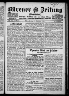 Bürener Zeitung. 1896-1935