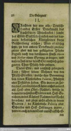 II. Die Geseegnete [Chur-Pfaltz]