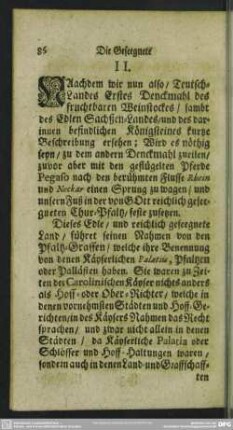 II. Die Geseegnete [Chur-Pfaltz]