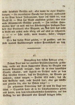 17. Königsberg den 21ten Februar 1796.