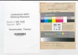 Entnazifizierung Theodor Vienenkoetter , geb. 12.05.1891 (Hausmeister)