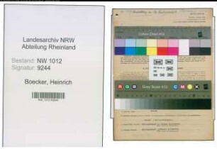 Entnazifizierung Heinrich Boecker , geb. 17.04.1897 (Landgraf)