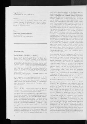 EGGVG §§ 23 ff., StVollstrO § 26 Abs. 1