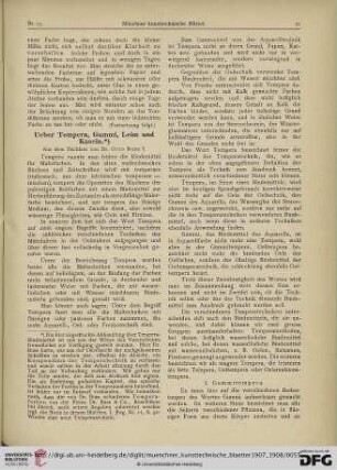 4: Ueber Tempera, Gummi, Leim und Kasein