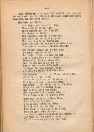 "Nun Spitzkopf, hat man Dich endlich?" [...].