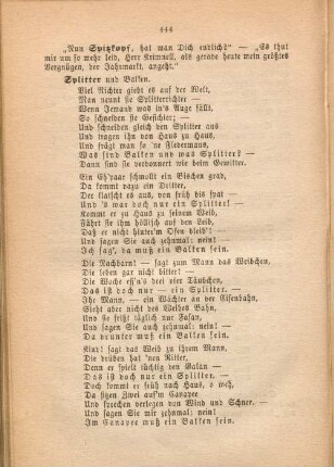 "Nun Spitzkopf, hat man Dich endlich?" [...].