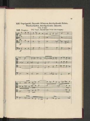 XIII. Orgelpunkt, liegende Stimmen, durchgehende Noten, Wechselnoten, durchgehende Akkorde.