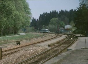Altshausen VT 628 230 E Ausfahrsignale Bahnsgeig Signaldrähte