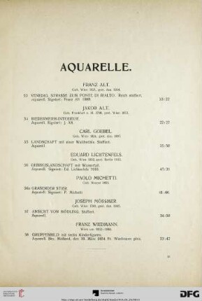 Aquarelle (53-58)