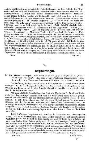 115-128, V. Besprechungen