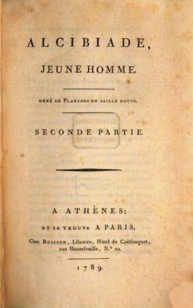 Alcibiade, 2. Alcibiade, Jeune Homme