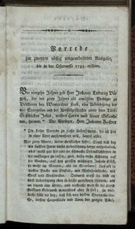 Vorrede zur zweyten völlig umgearbeiteten Ausgabe, die in der Ostermesse 1795. erschien.