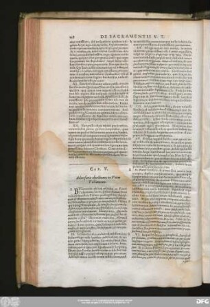 Cap. V. Adversariae obiectiones ex Veteri Testamento.
