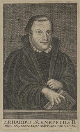 Bildnis des Erhardvs Schnepfius
