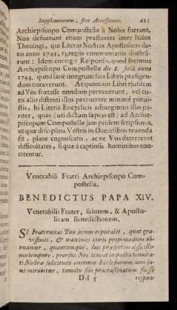 425-446, Venerabili Fratri Archiepiscopo ...