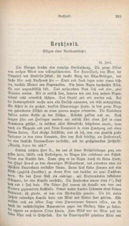 393-409 Reykjavik : Skizzen einer Nordlandfahrt