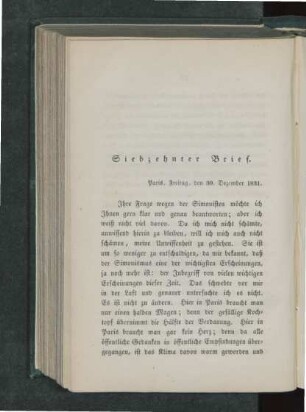 Siebzehnter Brief