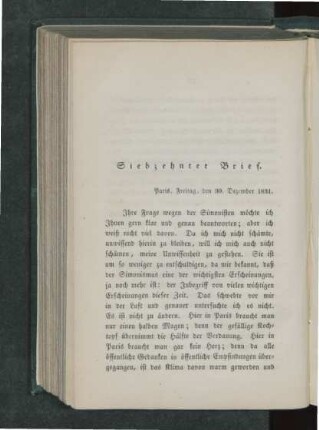 Siebzehnter Brief