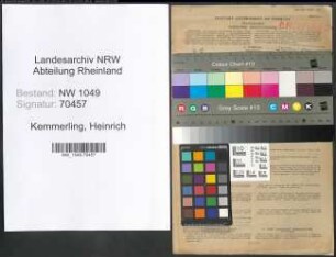 Entnazifizierung Heinrich Kemmerling , geb. 08.07.1885 (Arzt)