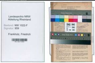 Entnazifizierung Friedrich Frankholz , geb. 08.01.1897 (Brandmeister)