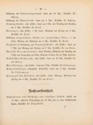 11-13, Rechtswissenschaft