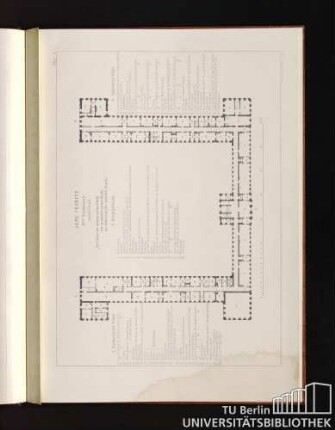 Blatt V. Alte Charité. II tes Stockwerk.