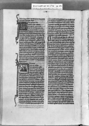 Bibel — Initiale A (rphaxat), darin Enthauptung des Holofernes, Folio 184verso
