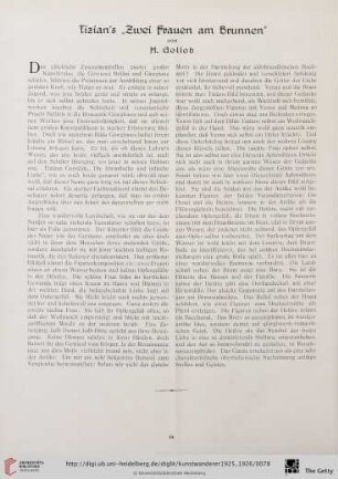 7/8: Tizian's "Zwei Frauen am Brunnen"