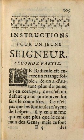 Instructions Pour Un Jeune Seigneur, Ou L'Idée D'Un Galant Homme, 2