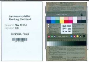 Entnazifizierung Paula Berghaus , geb. 18.03.1898 (Schneidergegilfin)