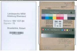 Entnazifizierung Robert Bruederlink , geb. 16.08.1893 ()