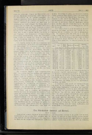 Das Fürstentum Sarawak auf Borneo.
