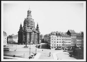 Dresden, Frauenkirche : Dresden-Altstadt. Frauenkirche (1726-1743; Entwurf von George Bähr) auf dem Neumarkt