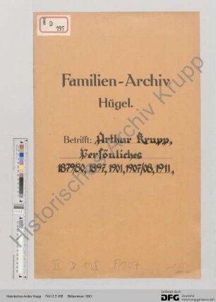 Arthur Krupp, Persönliches