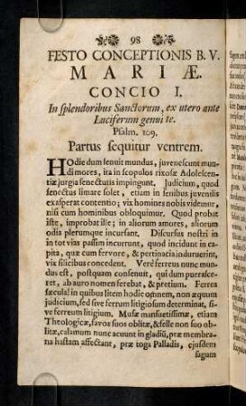 98-103, Hodie dum senuit mundus, juvenescunt mundi ...