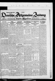 Deutsche allgemeine Zeitung, Abendblatt