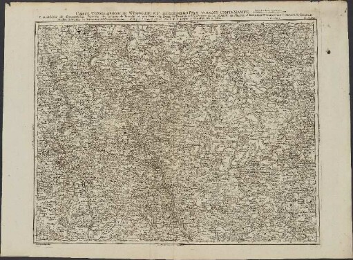 Karte 33: Carte Topographique De Westphalie Et De Quelsques Pays Voisins ...