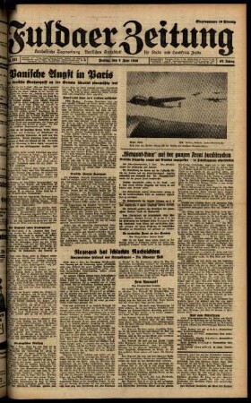 Ausgabe vom Freitag, den 07. Juni 1940.