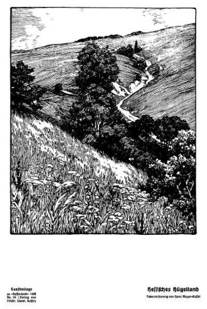 Hessisches Hügelland : Kunstbeil. zu Hessenland. 1908, No. 24
