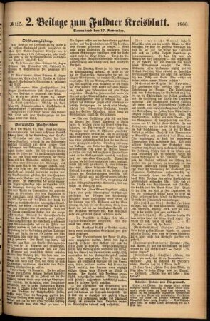 Dritte Ausgabe vom Samstag, den 17. November 1900.