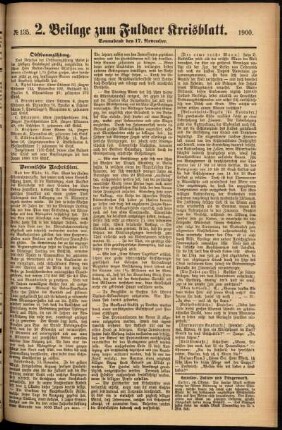 Dritte Ausgabe vom Samstag, den 17. November 1900.