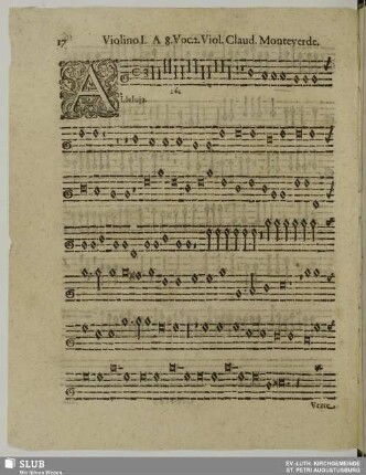 Monteverdi, Claudio: Alleluja