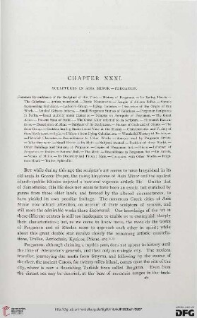 Chapter XXXI: Sculpture in Asia Minor. Pergamon