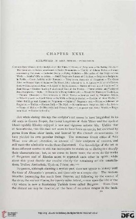 Chapter XXXI: Sculpture in Asia Minor. Pergamon